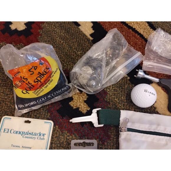 Vintage Golf Accessories Lot T's Spikes Divot Pencils Advertising Collectables - Picture 4 of 13